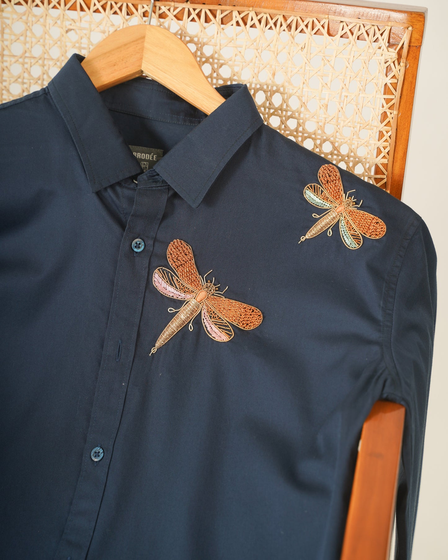 BLUE WINGS BRODÉE SHIRT