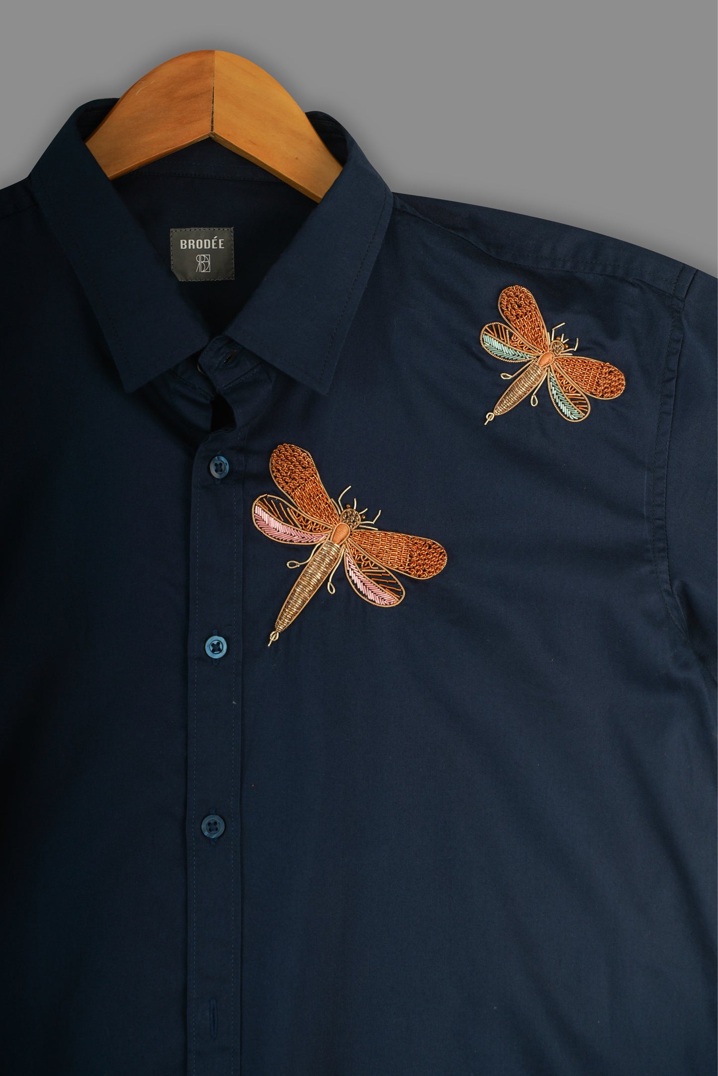 BLUE WINGS BRODÉE SHIRT