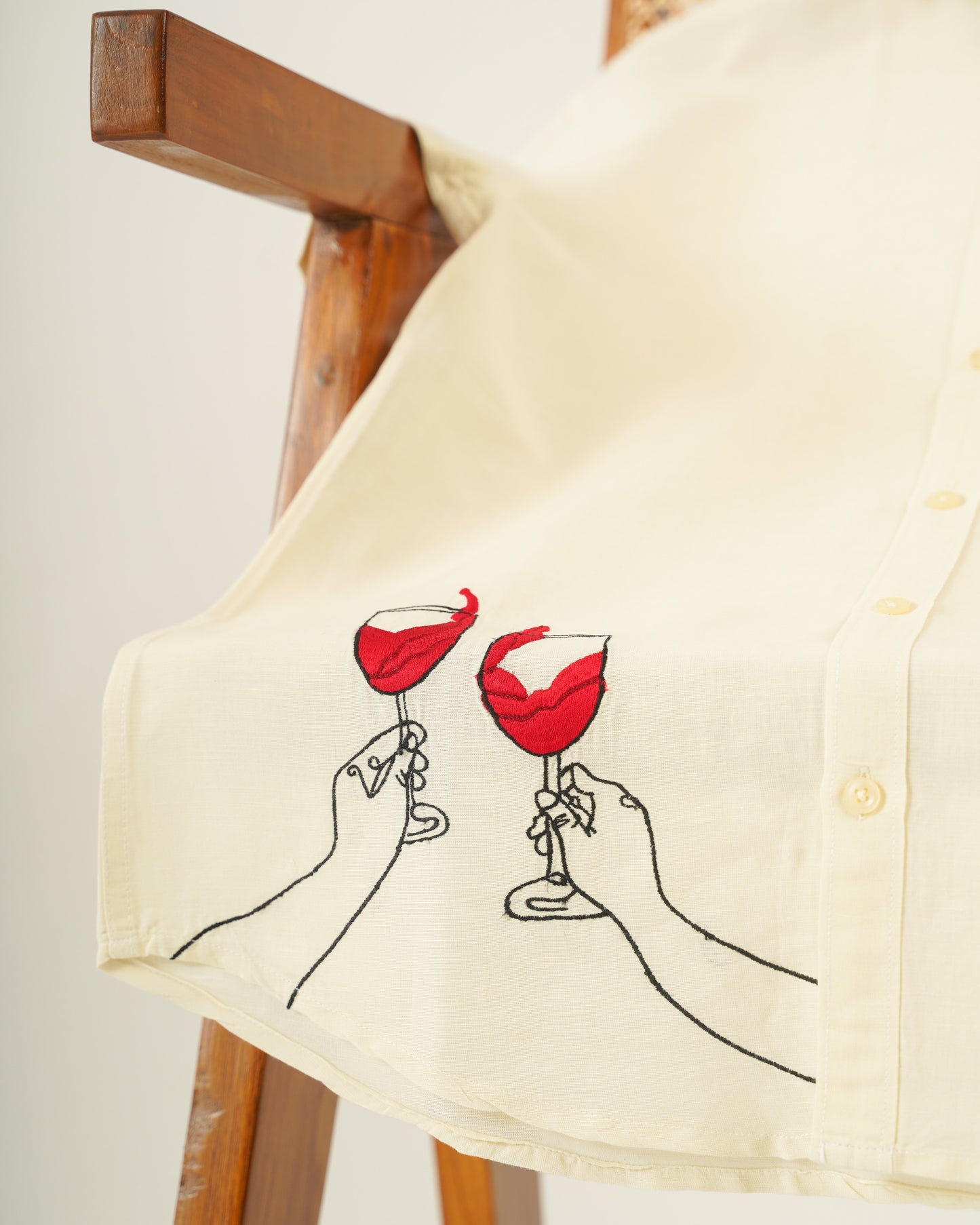 RED WINE BRODÉE SHIRT